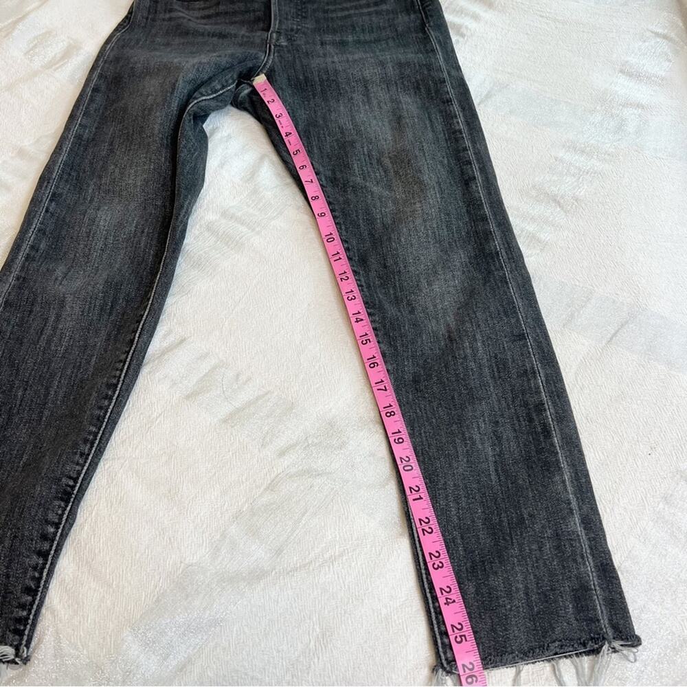 Levi's Wedgie Raw Hem Skinny Jeans Charcoal/Faded Black Size 27 - Picture 8 of 16